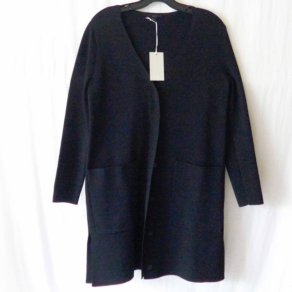 NWT COS Women XS (fits like S-M) Scuba Knit Longline Cardigan